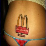 You Want Cheese on that Bullet?   McDonalds Tramp Stamp Meanwhile In America 150x150c